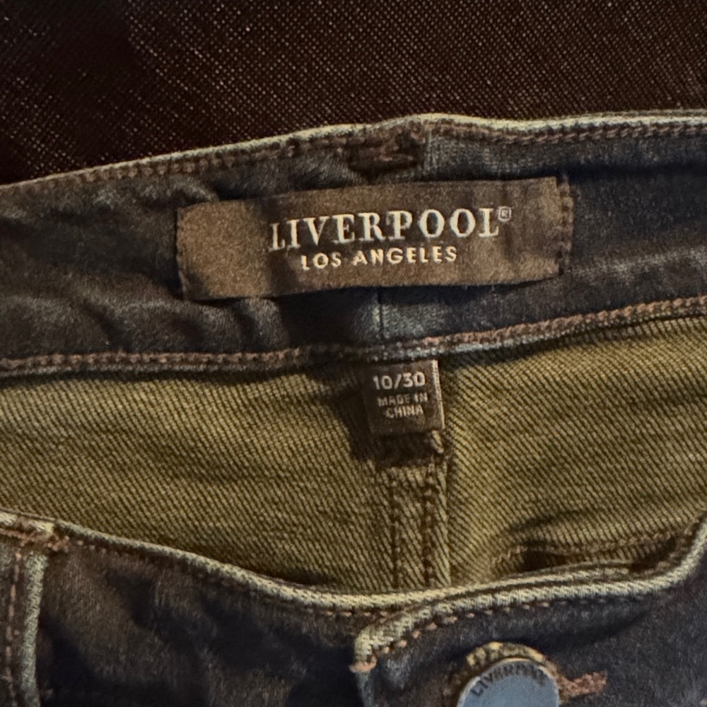 Liverpool Jeans Company Women's Straight Leg Jeans - Dark Blue